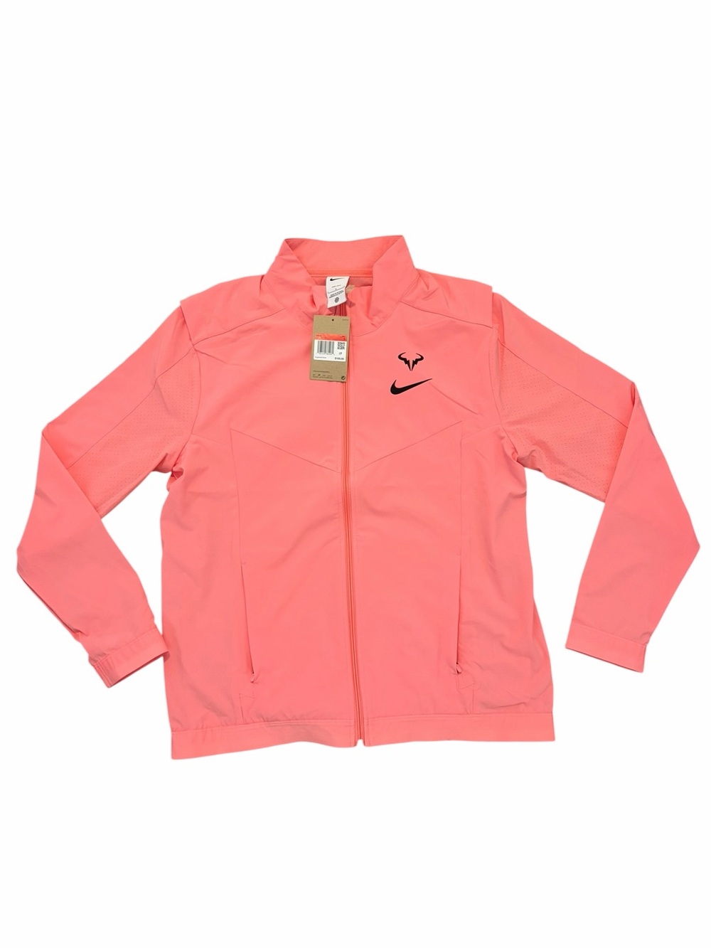 Nike Court Rafa Nadal Mens Dri-FIT Tennis Jacket Pink Full Zip Windbreaker NWT L - Picture 2 of 6
